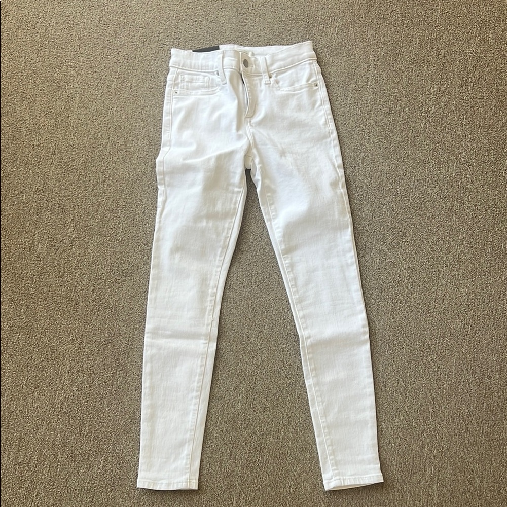 BANANA REPUBLIC JEANS WHITE VINTAGE STRETCH SIZE 25 / 0 NEW NWT